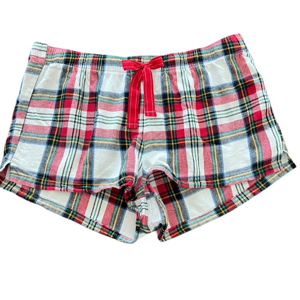 Old Navy Plaid Lounge Shorts with Red Bow size XL